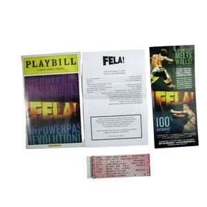 Fela Playbill 2009 Eugene O'Neill Ticket Fela! Lillias White Sahr Ngaujah Green